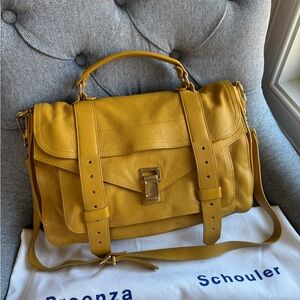 Proenza Schouler Mustard Leather Satchel